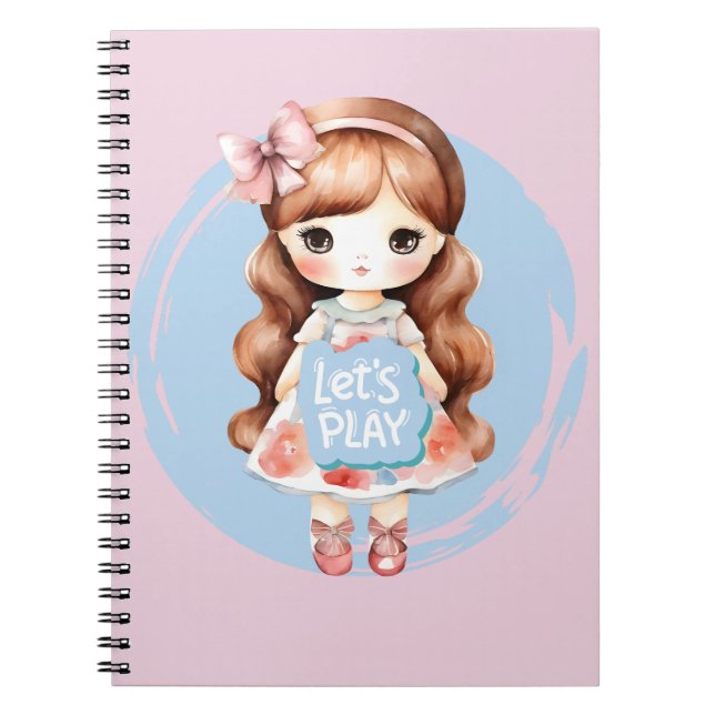 Doll Design - Thema "Lass's Play" Notizblock (Vorderseite)