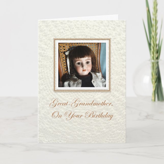 Doll Frances Großmutter Geburtstag Karte (Vorderseite)