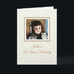 Doll Frances Mother Birthday Karte<br><div class="desc">Diese Doll Frances Mother Birthday Card beinhaltet eine antike Viktorianische Puppe namens Frances und sagt:"Mutter,  auf deinem Geburtstag" Inside: "Möge es so denkwürdig sein,  wie du bist. Alles Gute zum Geburtstag! Liebe dich!" Die Insider-Kopie kann personalisiert sein.</div>