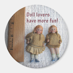 Doll liebt Zwillingspuppel, Rundmagnete Magnet