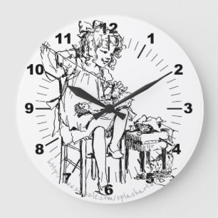 "Doll Maker" Große Wanduhr