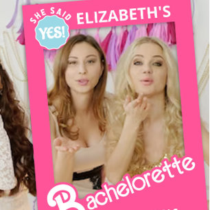 Doll Pink Junggeselinnen-Abschied Foto Prop Poster