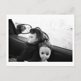 Doll Portrait - Dolls in a car Postkarte