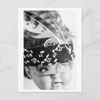 Doll portrait Indian - Mudhead Postkarte