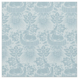 Doll Scale Renaissance Unicorn Garden, Sky Blue Stoff