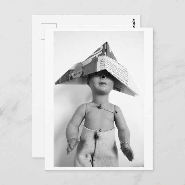 Doll with paper hat - Jack Postkarte (Vorne/Hinten)
