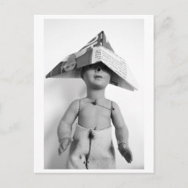 Doll with paper hat - Jack Postkarte