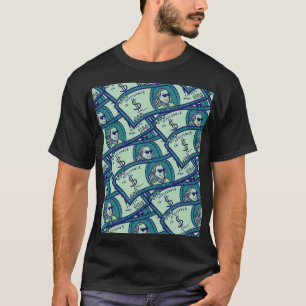 Dollar-Banknoten: Nahtloses Geldmuster T-Shirt
