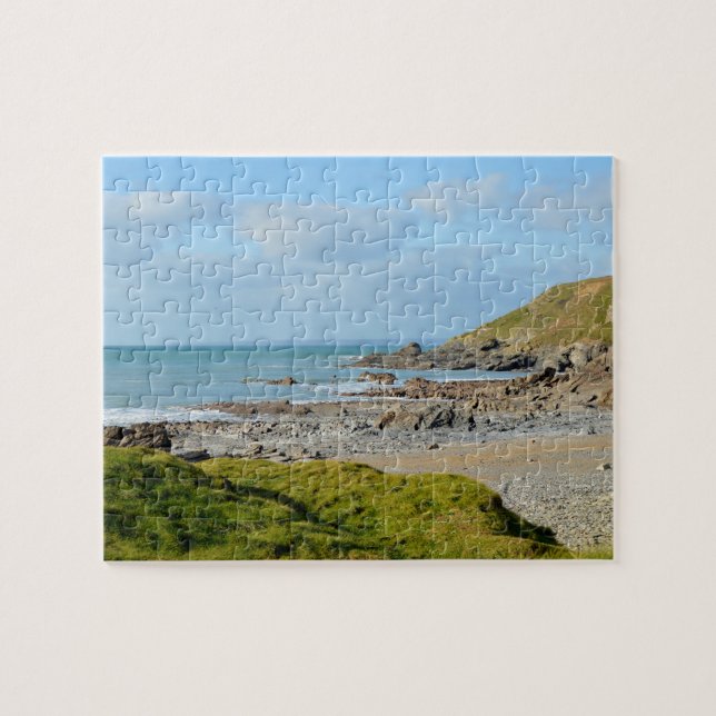 Dollar Cove Cornwall England Poldark Lage Puzzle (Horizontal)