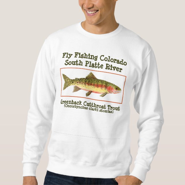 Dollar-halsabschneiderische Forelle Sweatshirt (Vorderseite)