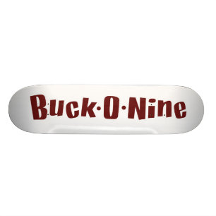 Dollar-O-neun Skateboard-- rotes u. weißes Logo Skateboard