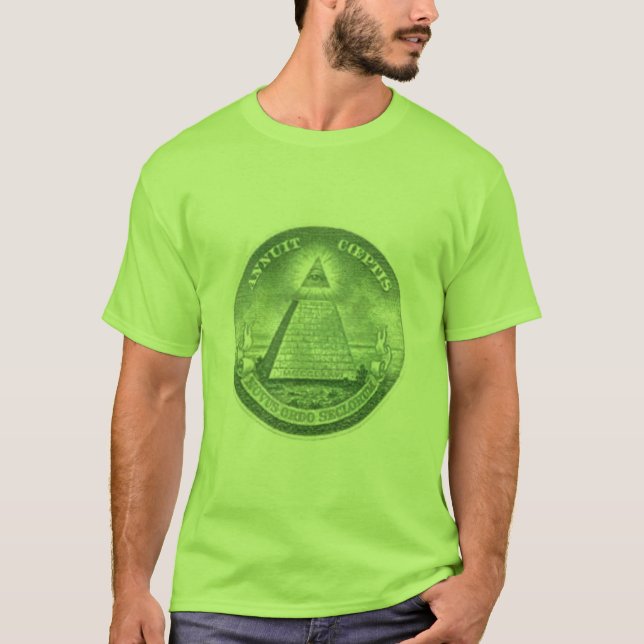 Dollar-Pyramide-Shirt T-Shirt (Vorderseite)