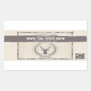 Dollar-Schmutz-kundenspezifische Bier-Aufkleber Rechteckiger Aufkleber