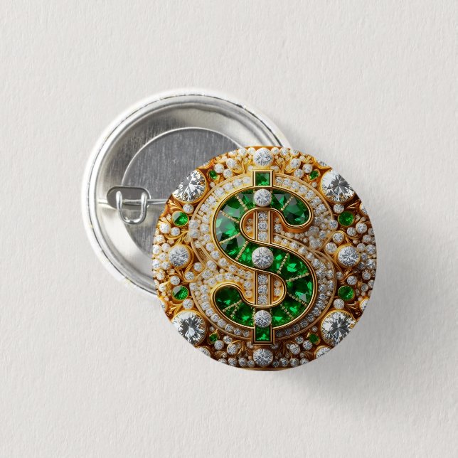 Dollar Sign Button (Vorne & Hinten)