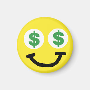 Dollar Sign Eyes Magnet