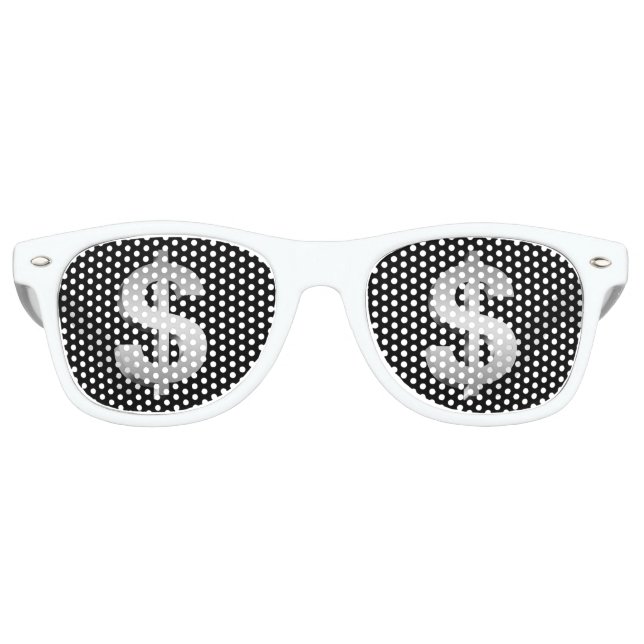 Dollar-Symbol Partybrille (Vorderseite)