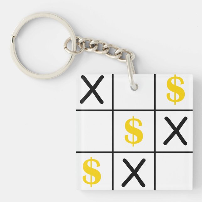 Dollar Tic Tac Toe Schlüsselanhänger (Vorderseite)