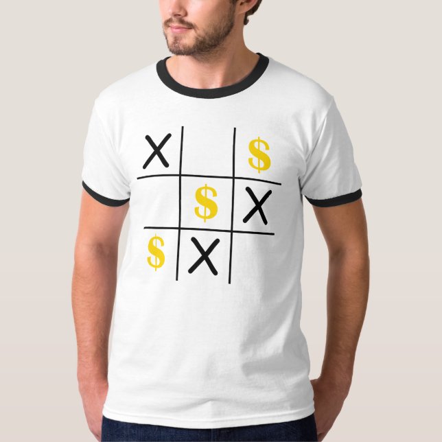 Dollar Tic Tac Toe T-Shirt (Vorderseite)