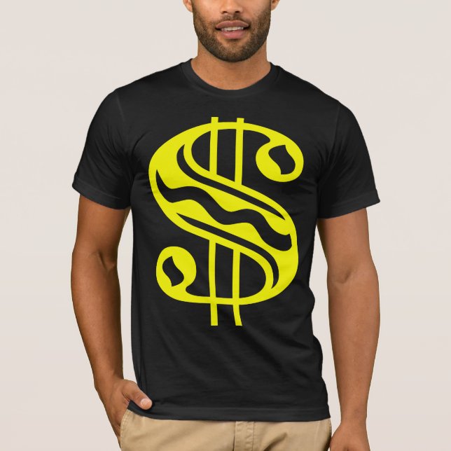 Dollar-Zeichen - Gelb T-Shirt (Vorderseite)
