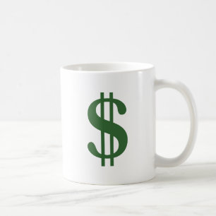 Dollar-Zeichen Kaffeetasse