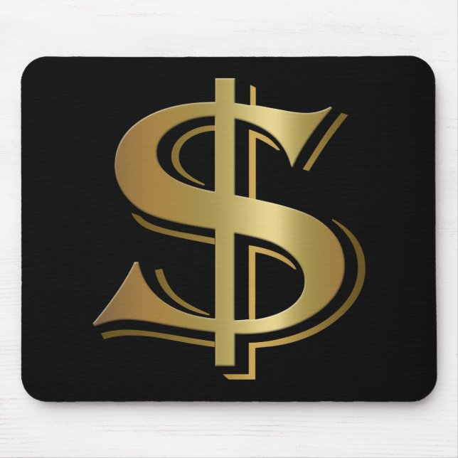 Dollar-Zeichen Mousepad (Vorne)