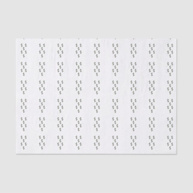 Dollar-Zeichen Seidenpapier (Vorderseite)