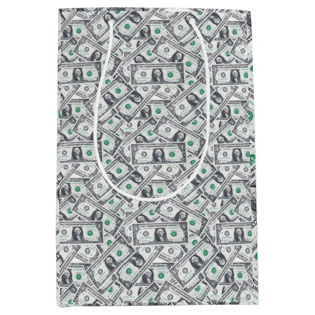 Dollarnoten Mittlere Geschenktüte (Vorderseite)