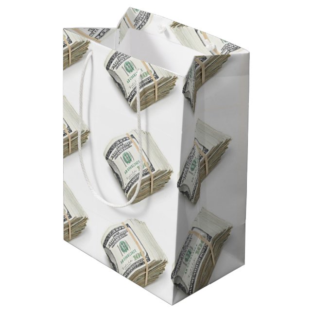 Dollars Mittlere Geschenktüte (Rückseite Schrägansicht)