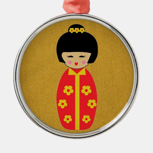 Dollars Silbernes Ornament (Vorne)