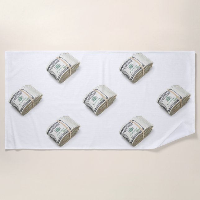Dollars Strandtuch (Vorderseite)