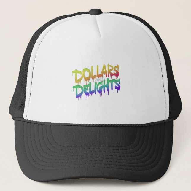 Dollars und Deluxe Truckerkappe (Vorderseite)