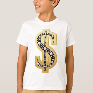 Dollarsymbol in Diamanten 2 T-Shirt