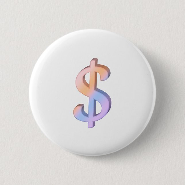 Dollarzeichen 1 button (Vorderseite)