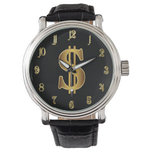Dollarzeichen Armbanduhr