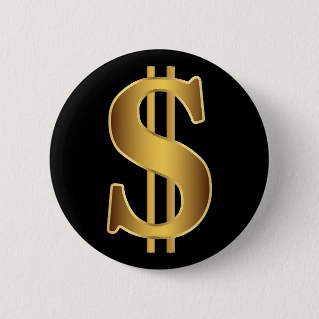 Dollarzeichen Button (Vorderseite)