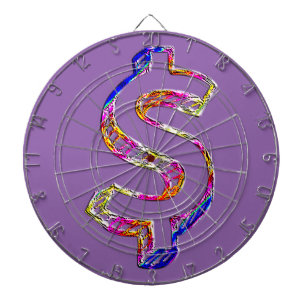 Dollarzeichen Dartscheibe