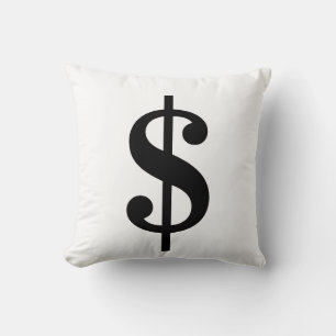 Dollarzeichen Einfaches Klassisches Alphabet Kissen