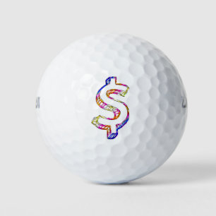 Dollarzeichen Golfball
