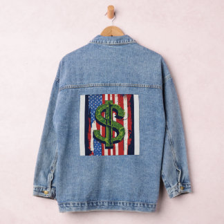 Dollarzeichen Jeansjacke