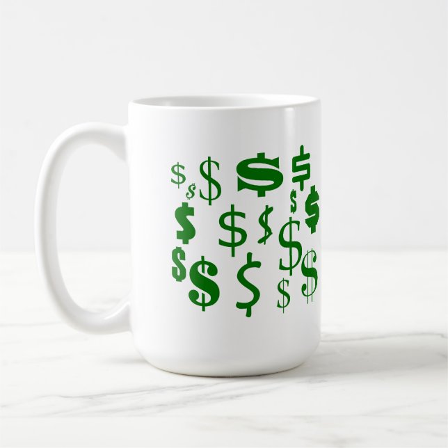 Dollarzeichen Kaffeetasse (Links)