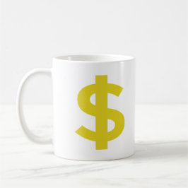 Dollarzeichen Kaffeetasse