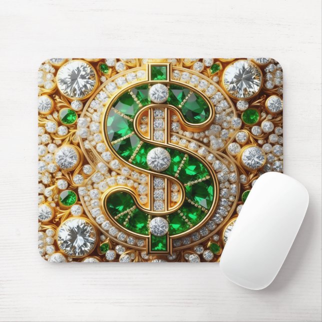 Dollarzeichen Mousepad (Mit Mouse)