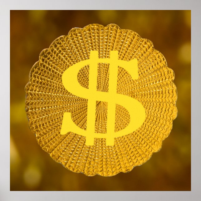 Dollarzeichen Poster (Vorne)