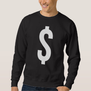 Dollarzeichen Symbol Satzzeichen Sweatshirt