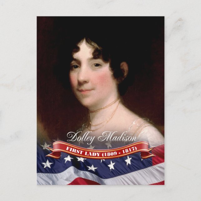 Dolley Madison, First Lady of the USA Postkarte (Vorderseite)