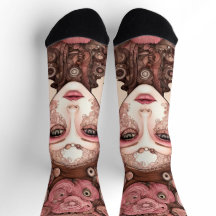 DOLLFACE STEAMPUNK Nachhaltige Premium-Crew-Socke