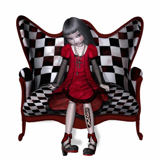 Dollhouse-Statue Freistehende Fotoskulptur (Vorne)