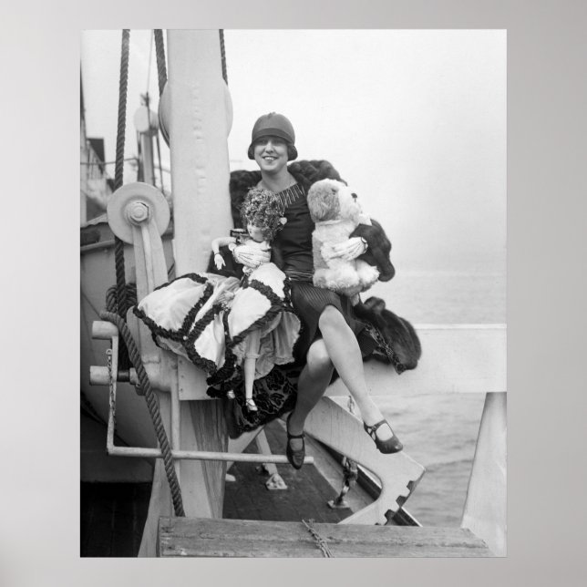 Dolls auf Deck, 1920er Poster (Vorne)