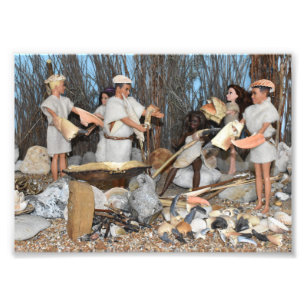 Dolls in prähistorischen Zeiten. Fotodruck