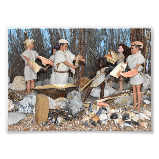 Dolls in prähistorischen Zeiten. Fotodruck (Vorne)